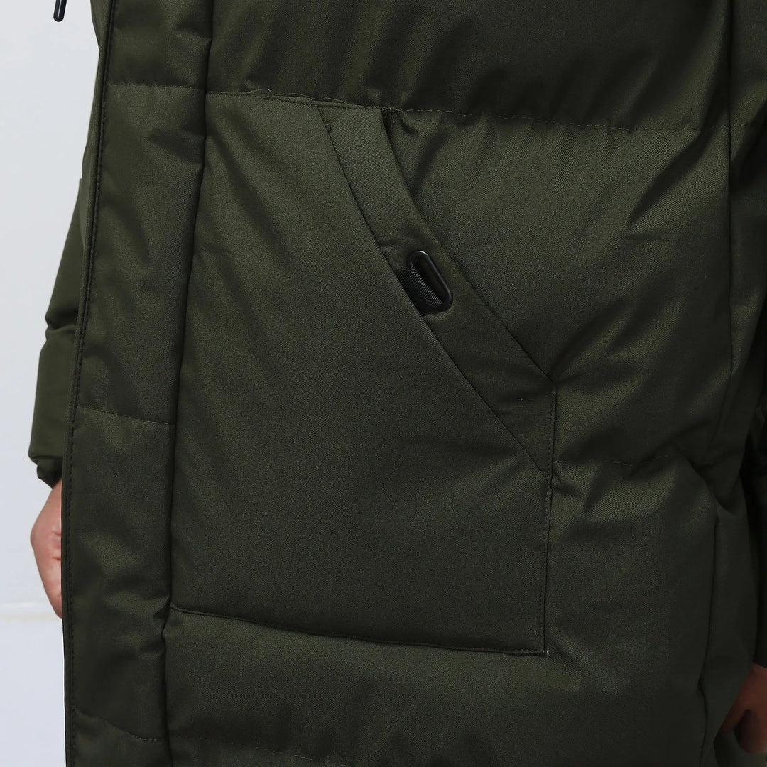Men’s Long Winter Coat | Classic Design
