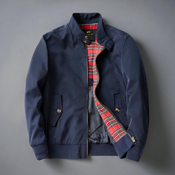 Men's Classic Harrington Jacket with Zip