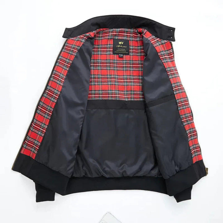 Men's Classic Harrington Jacket with Zip