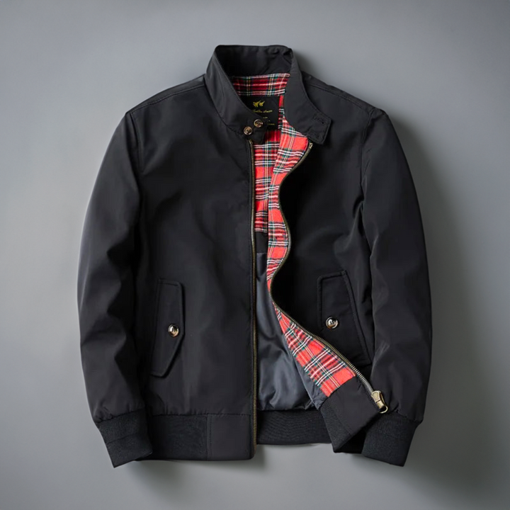 Men's Classic Harrington Jacket with Zip