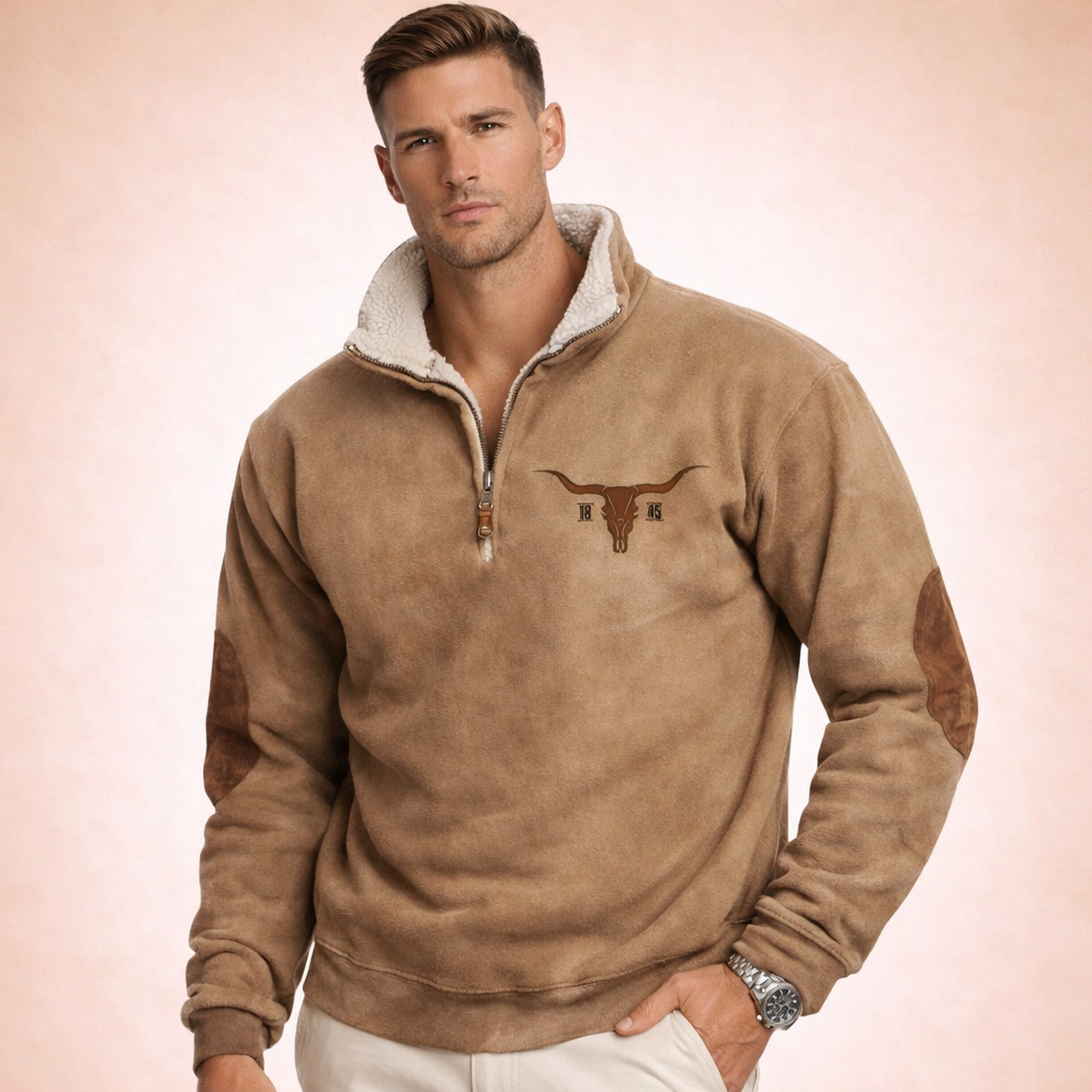 Noah | Men's Cozy Modern Quarter Zip Sweater