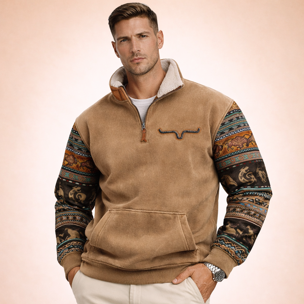 Noah | Men's Cozy Modern Quarter Zip Sweater