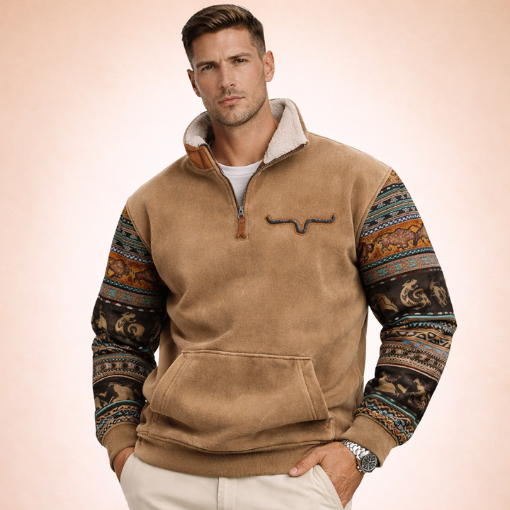 Noah | Men's Cozy Modern Quarter Zip Sweater