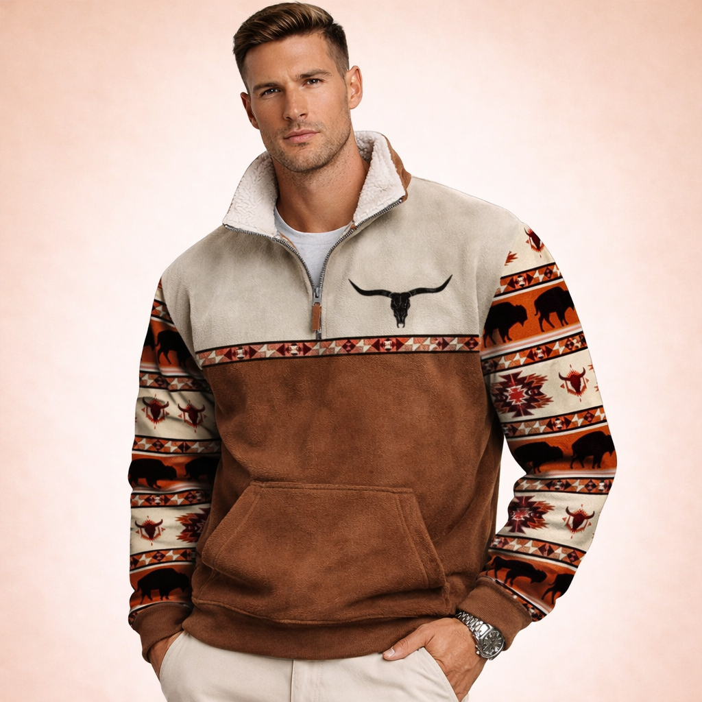 Noah | Men's Cozy Modern Quarter Zip Sweater