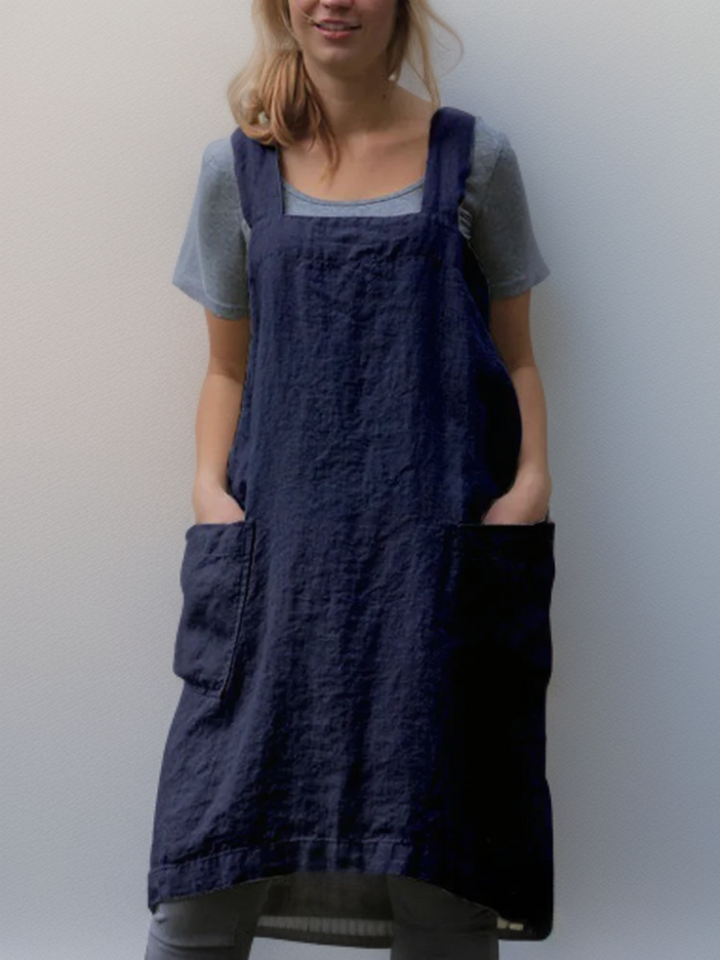Women's Elegant Pinafore Midi Dress Everyday