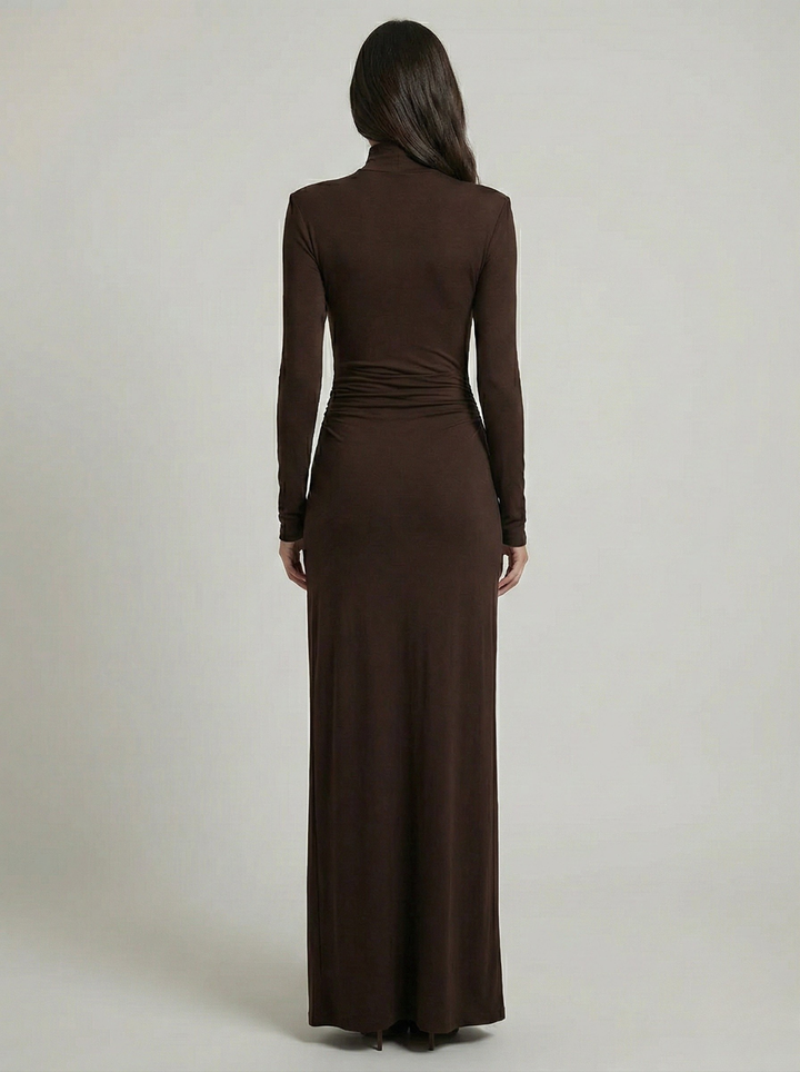 Classy Ruched Maxi Dress