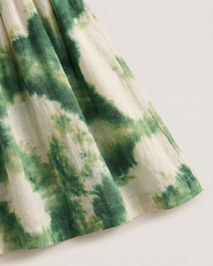 Enchanted Flow Tie-Waist Maxi Dress