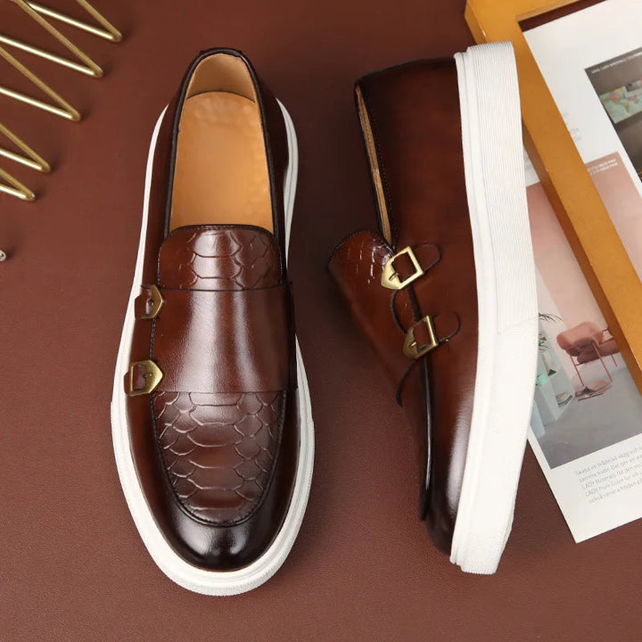 Men's Loafers with Buckle Detail