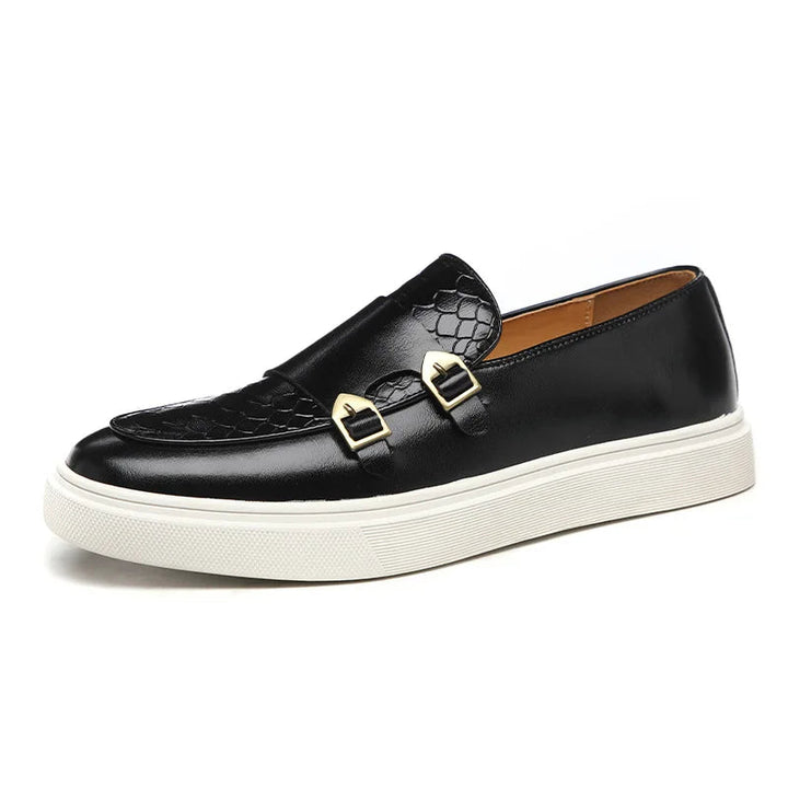Men's Loafers with Buckle Detail