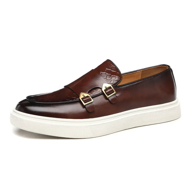 Men's Loafers with Buckle Detail