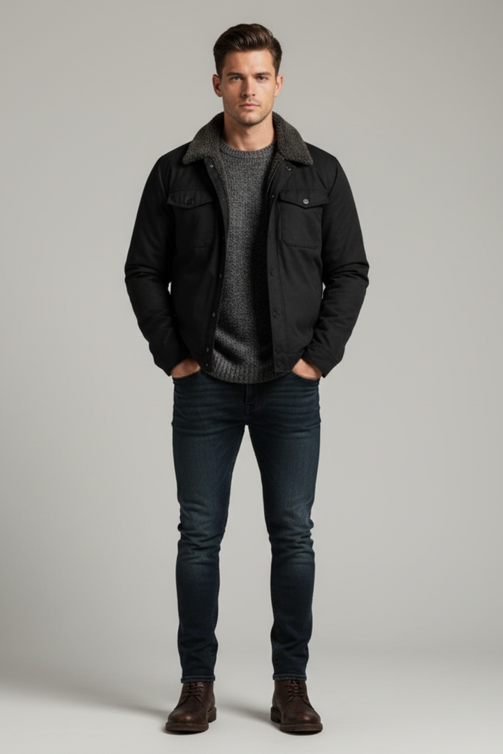 Logan | Warm Sherpa-Lined Jacket