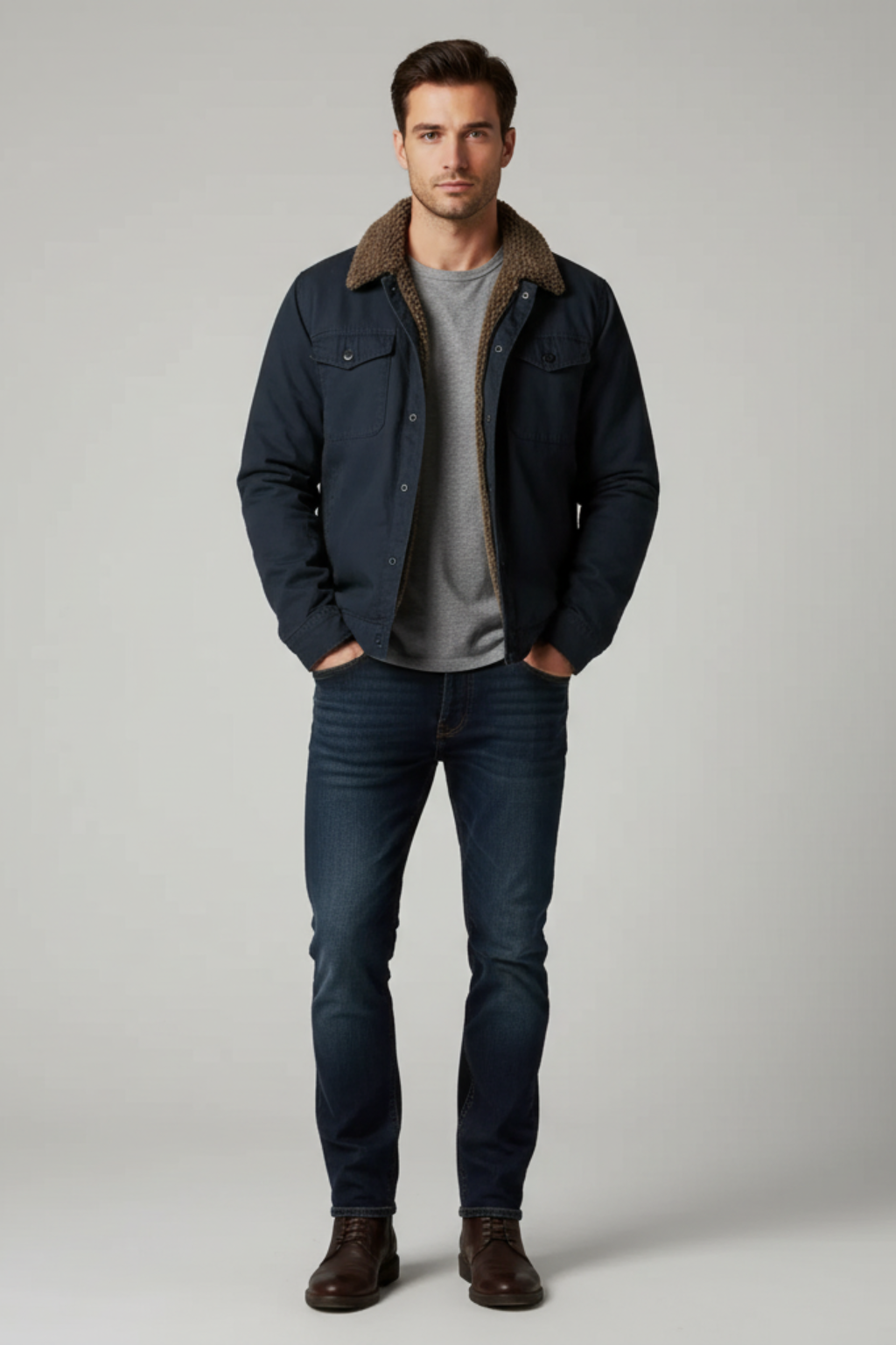 Logan | Warm Sherpa-Lined Jacket