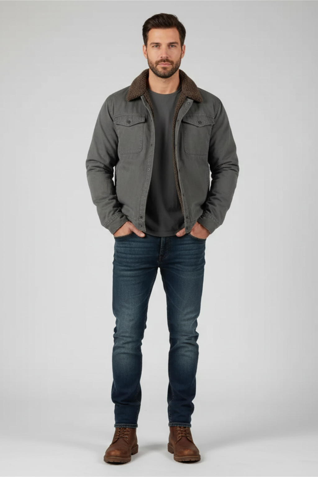 Logan | Warm Sherpa-Lined Jacket