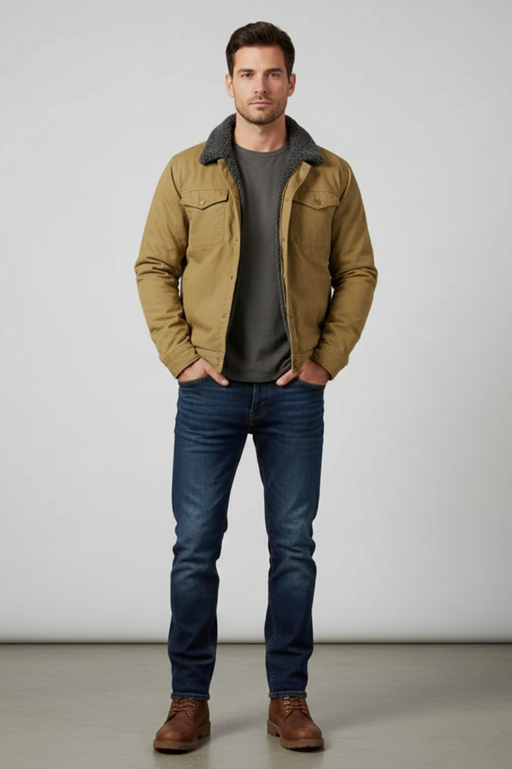 Logan | Warm Sherpa-Lined Jacket