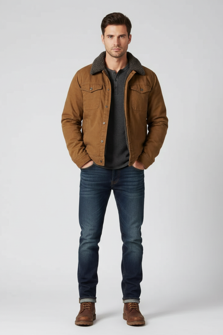 Logan | Warm Sherpa-Lined Jacket