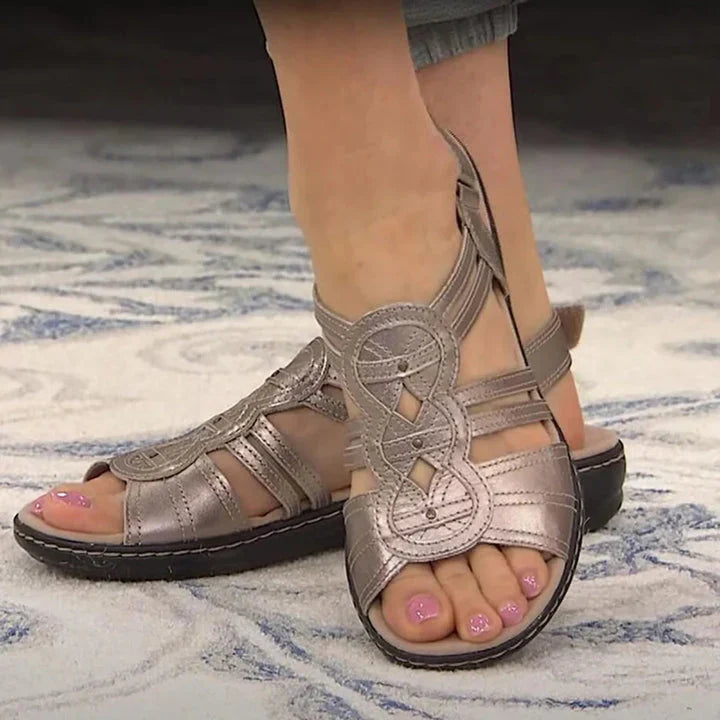 Women's Comfortable Lotus Flat Sandals