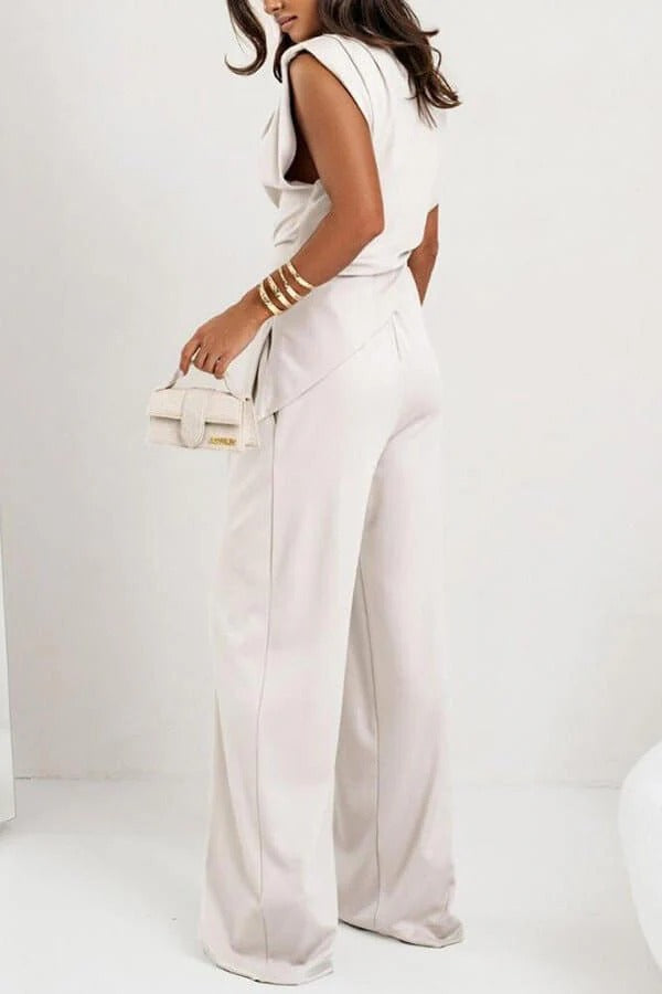 Poised Allure Draped Two-Piece Set