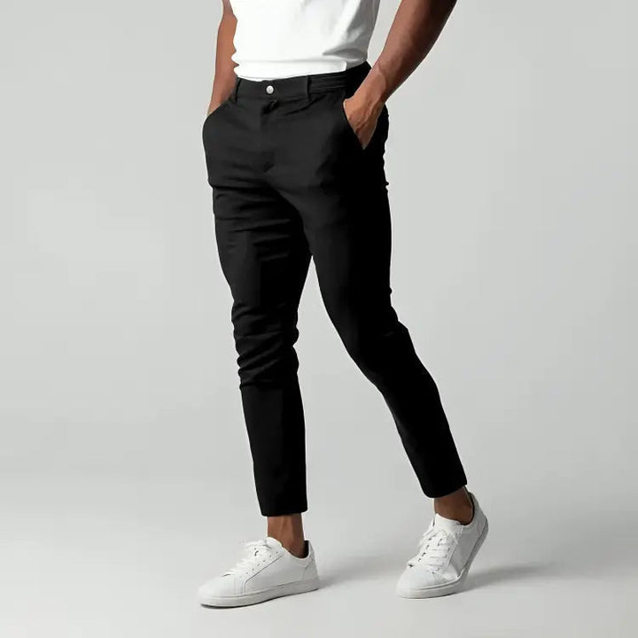 Men's Chinos with Side Pockets and Tapered Leg