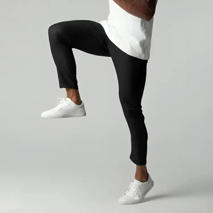 Men's Chinos with Side Pockets and Tapered Leg