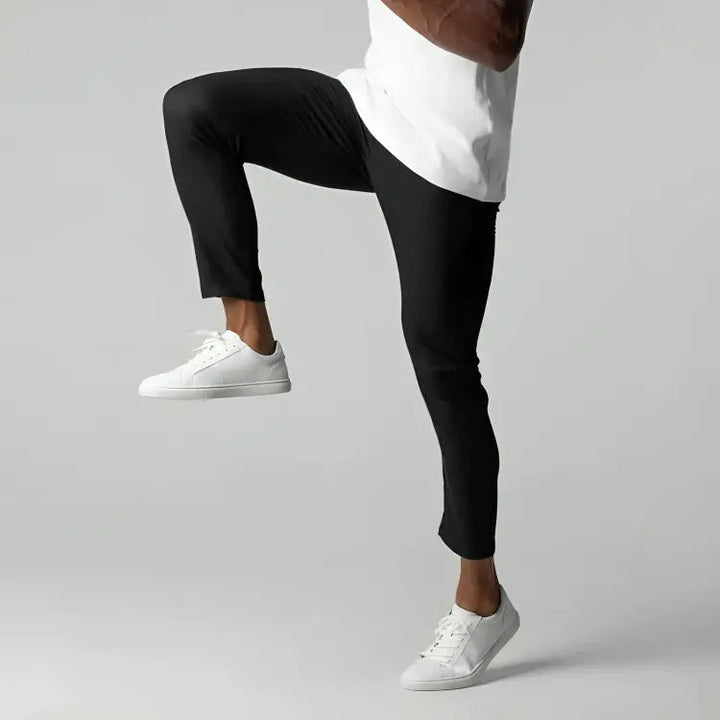 Men's Chinos with Side Pockets and Tapered Leg