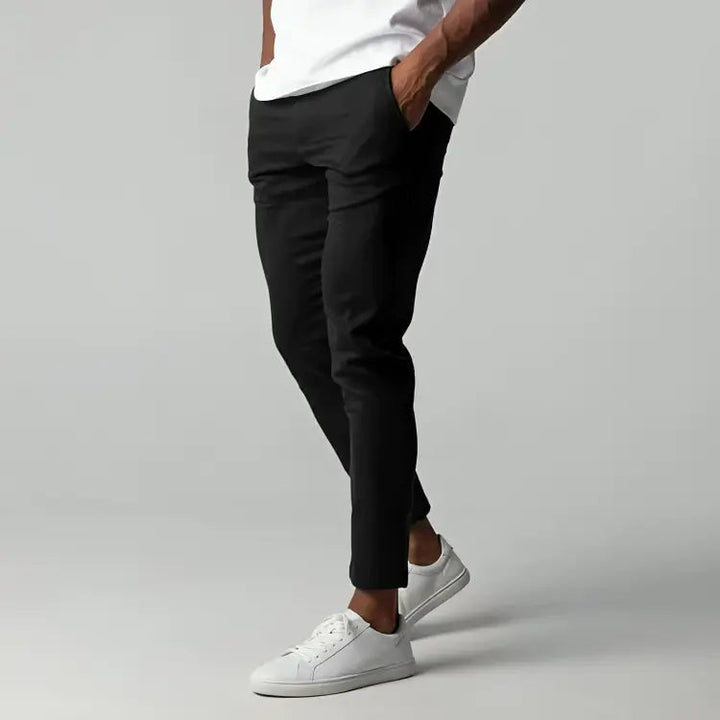 Men's Chinos with Side Pockets and Tapered Leg