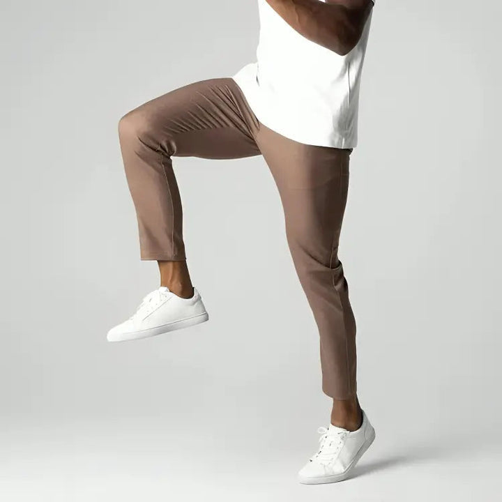Men's Chinos with Side Pockets and Tapered Leg