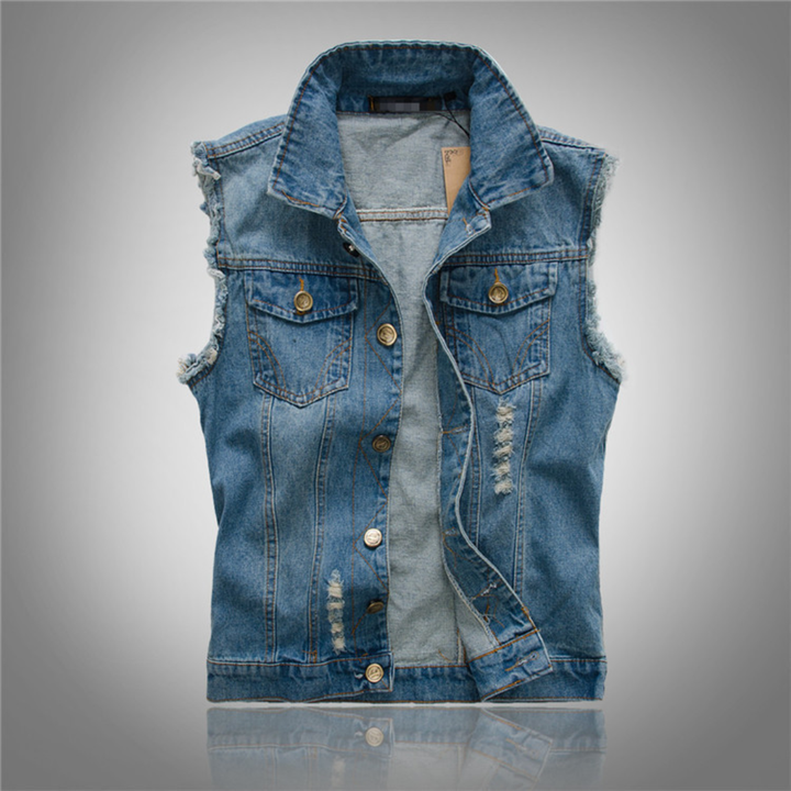 Men's Casual Button Up Vest | Sleeveless