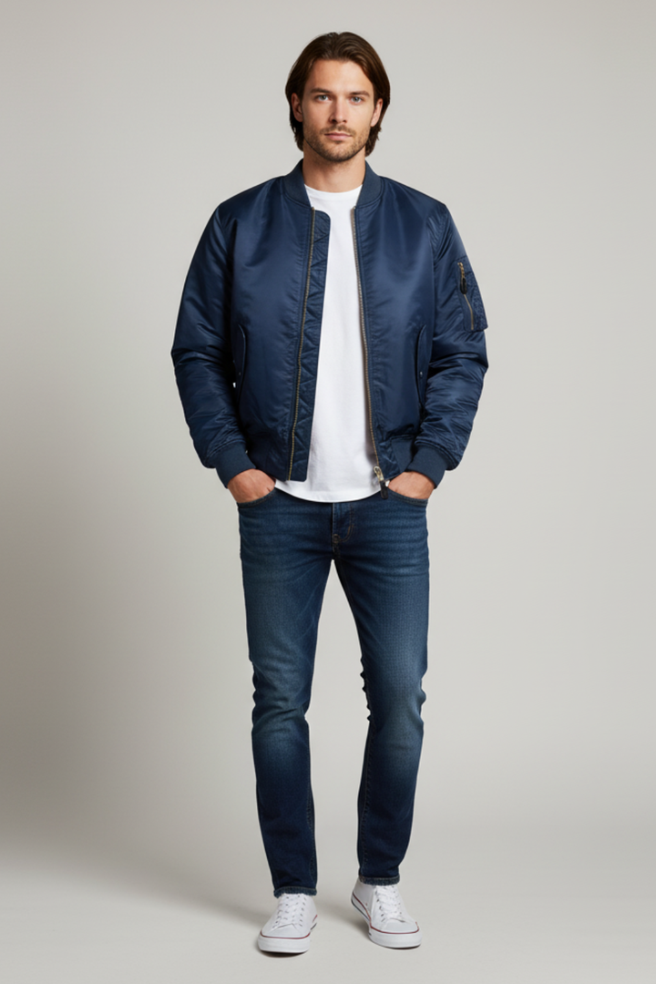 Men’s Waterproof Vintage Bomber Jacket