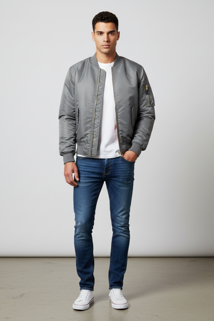 Men’s Waterproof Vintage Bomber Jacket