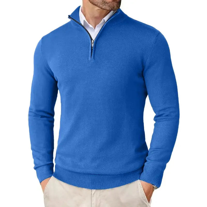 Men's Slim Fit Quarter Zip Sweater