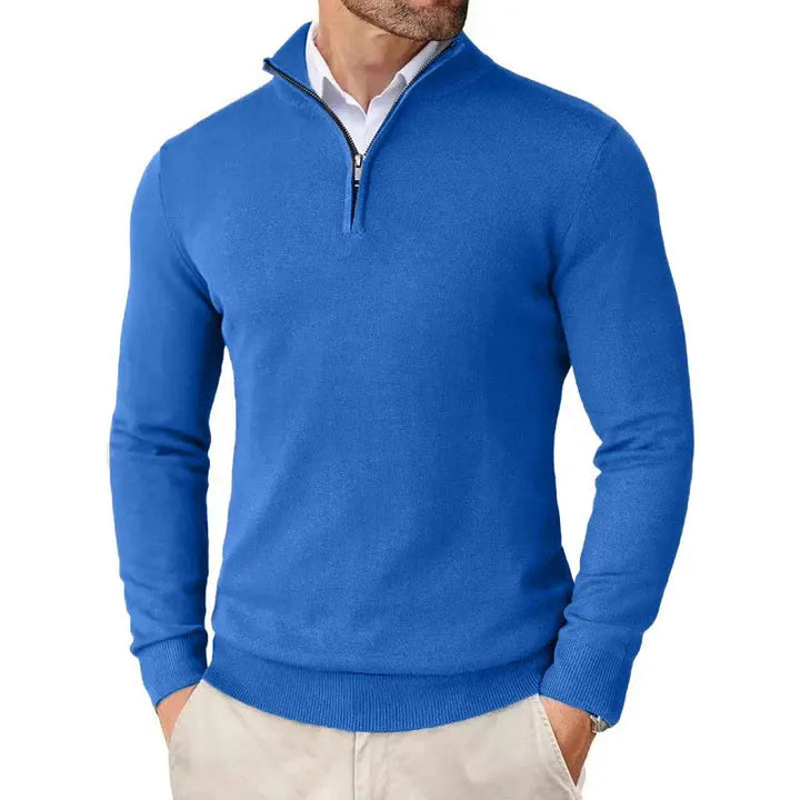 Men's Slim Fit Quarter Zip Sweater