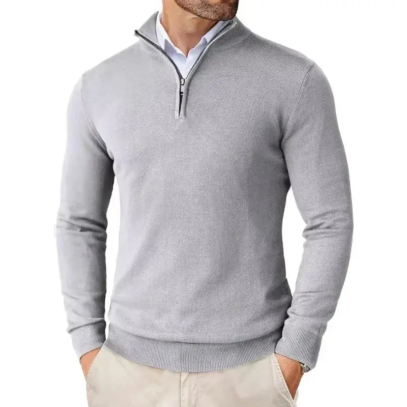 Men's Slim Fit Quarter Zip Sweater