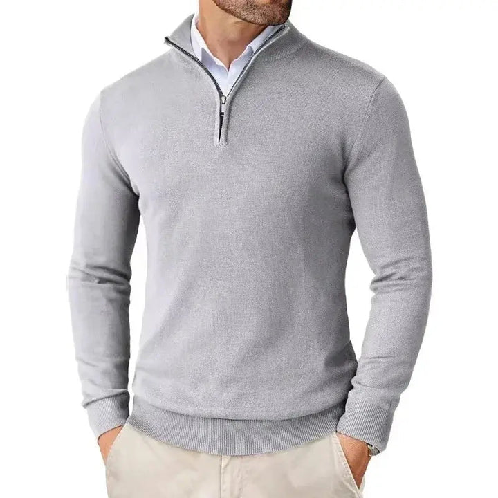 Men's Slim Fit Quarter Zip Sweater