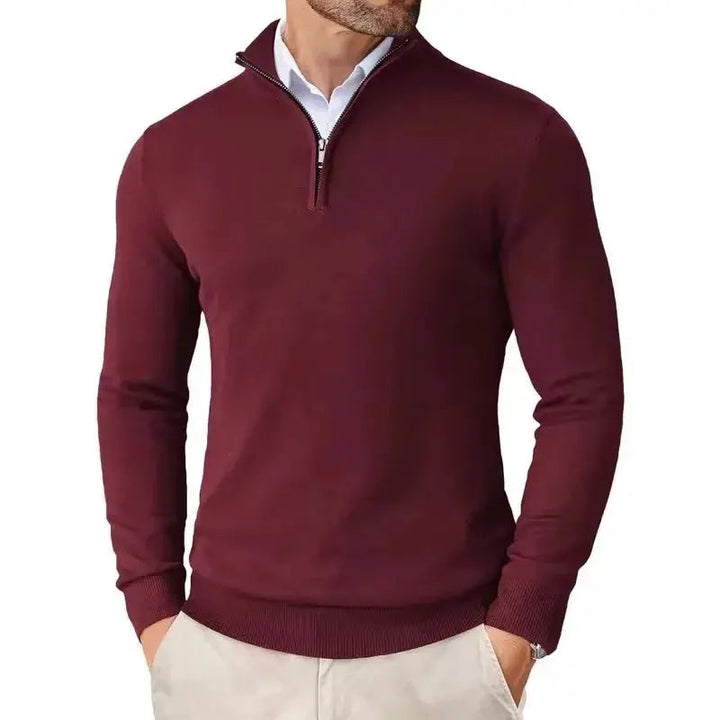Men's Slim Fit Quarter Zip Sweater