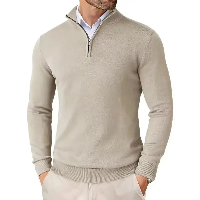 Men's Slim Fit Quarter Zip Sweater