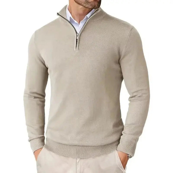 Men's Slim Fit Quarter Zip Sweater