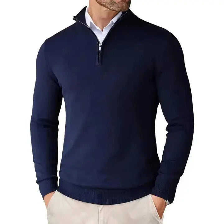 Men's Slim Fit Quarter Zip Sweater