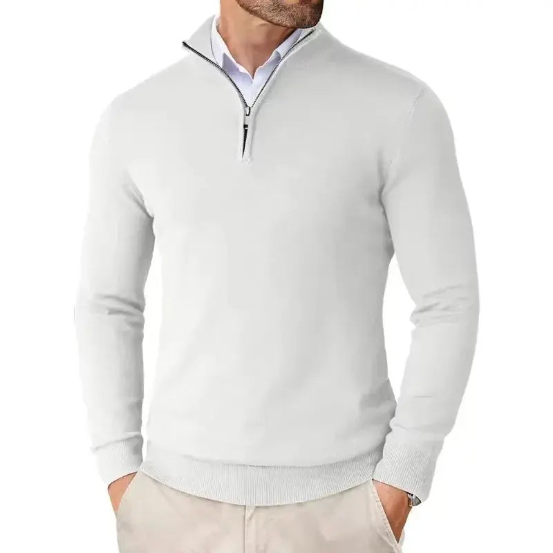 Men's Slim Fit Quarter Zip Sweater
