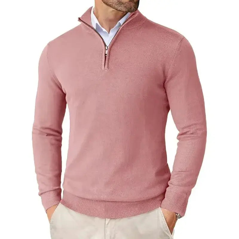 Men's Slim Fit Quarter Zip Sweater