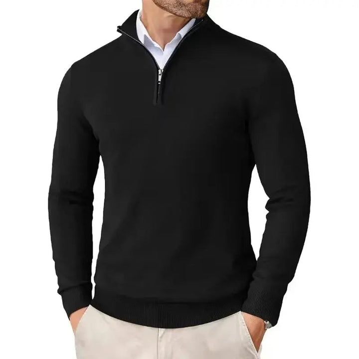Men's Slim Fit Quarter Zip Sweater