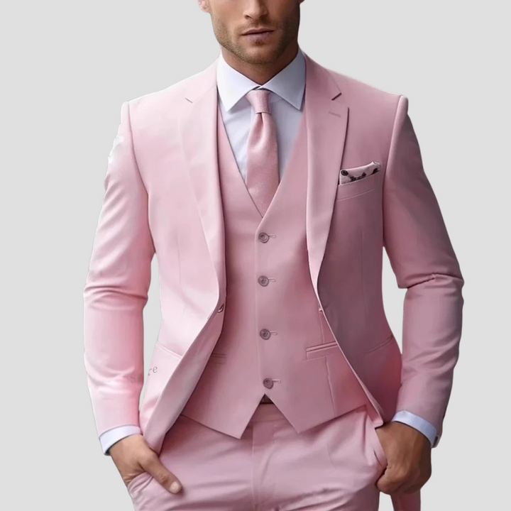Men's Suit in Three Shades with a Fitted Cut | Wedding Attire and Occasion Wear