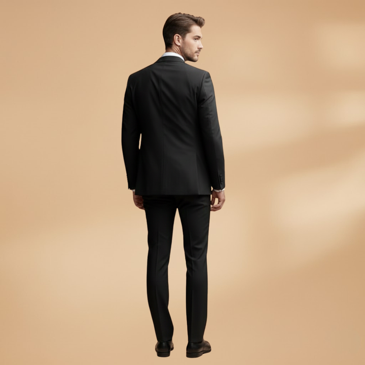 Men’s Three-Piece Suit with Waistcoat and Trousers