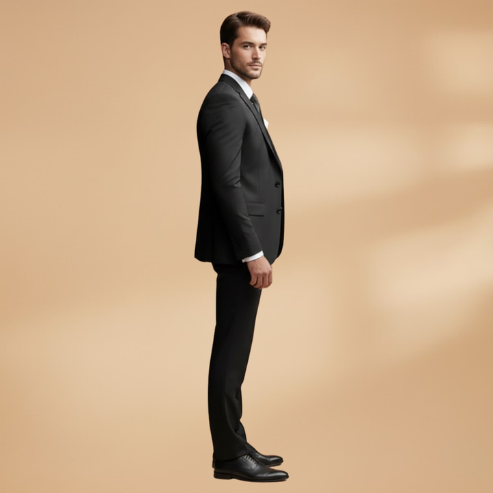 Men’s Three-Piece Suit with Waistcoat and Trousers