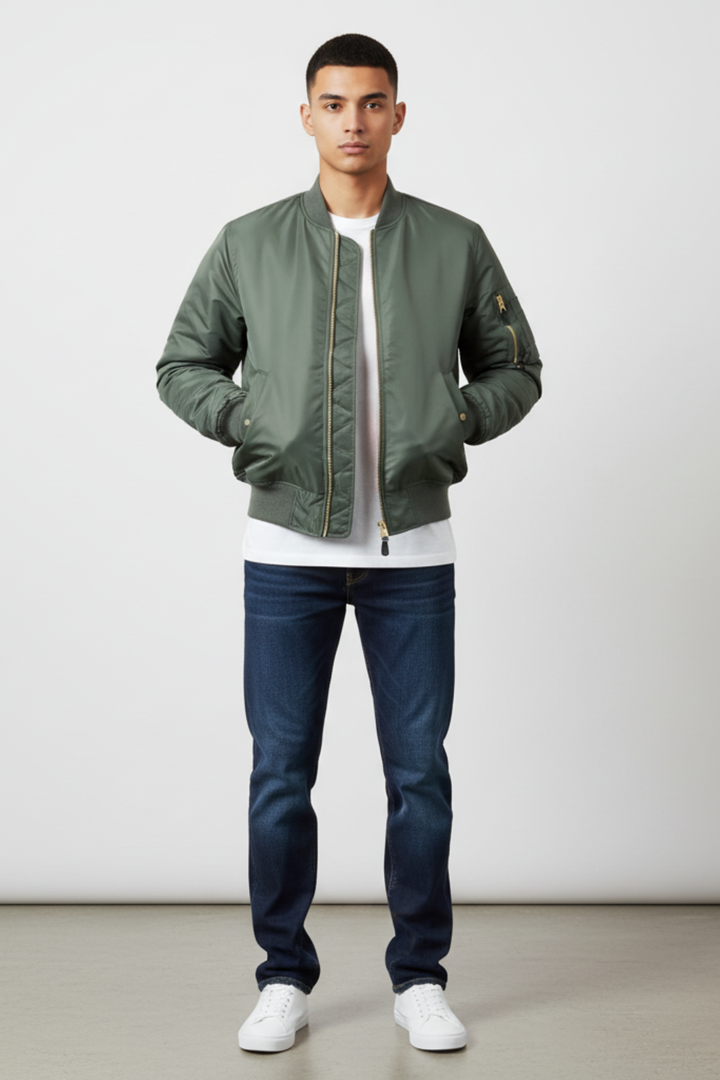 Men’s Waterproof Vintage Bomber Jacket