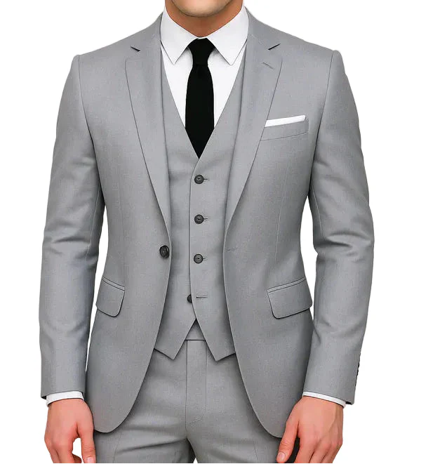 Carter | Pánský formální oblek 3dílný, jednorušný, slim fit