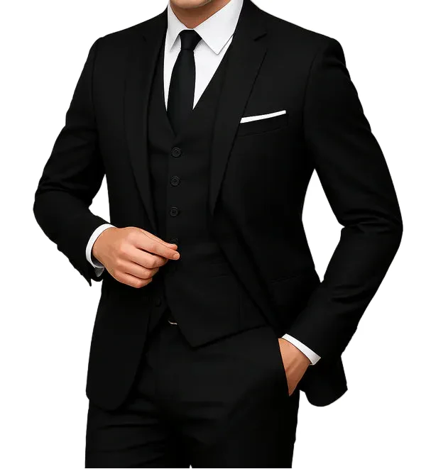 Carter | Pánský formální oblek 3dílný, jednorušný, slim fit