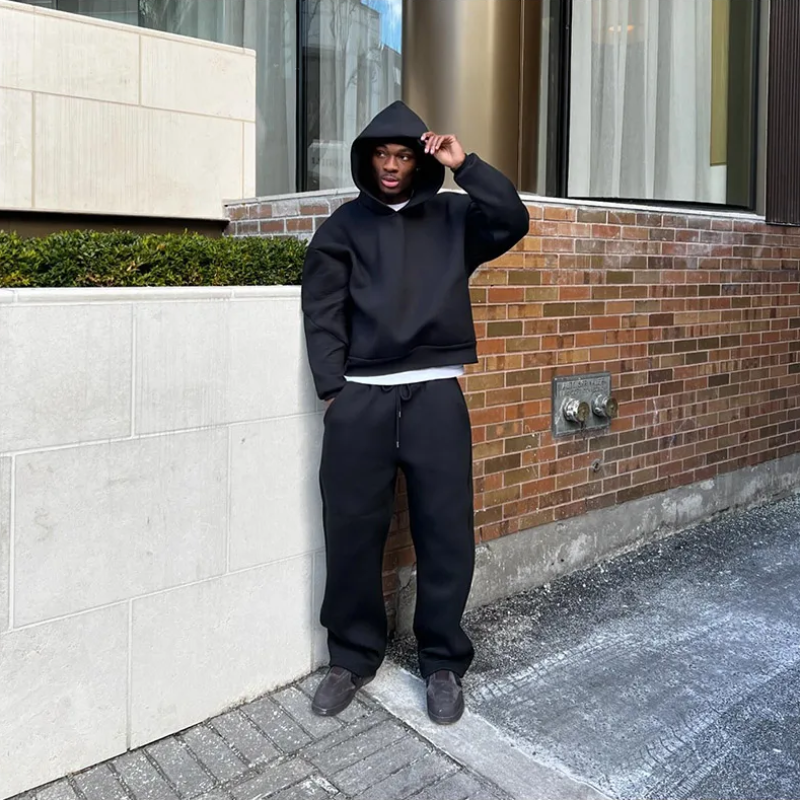 Men's Hoodie and Jogging Set for Casual Comfort