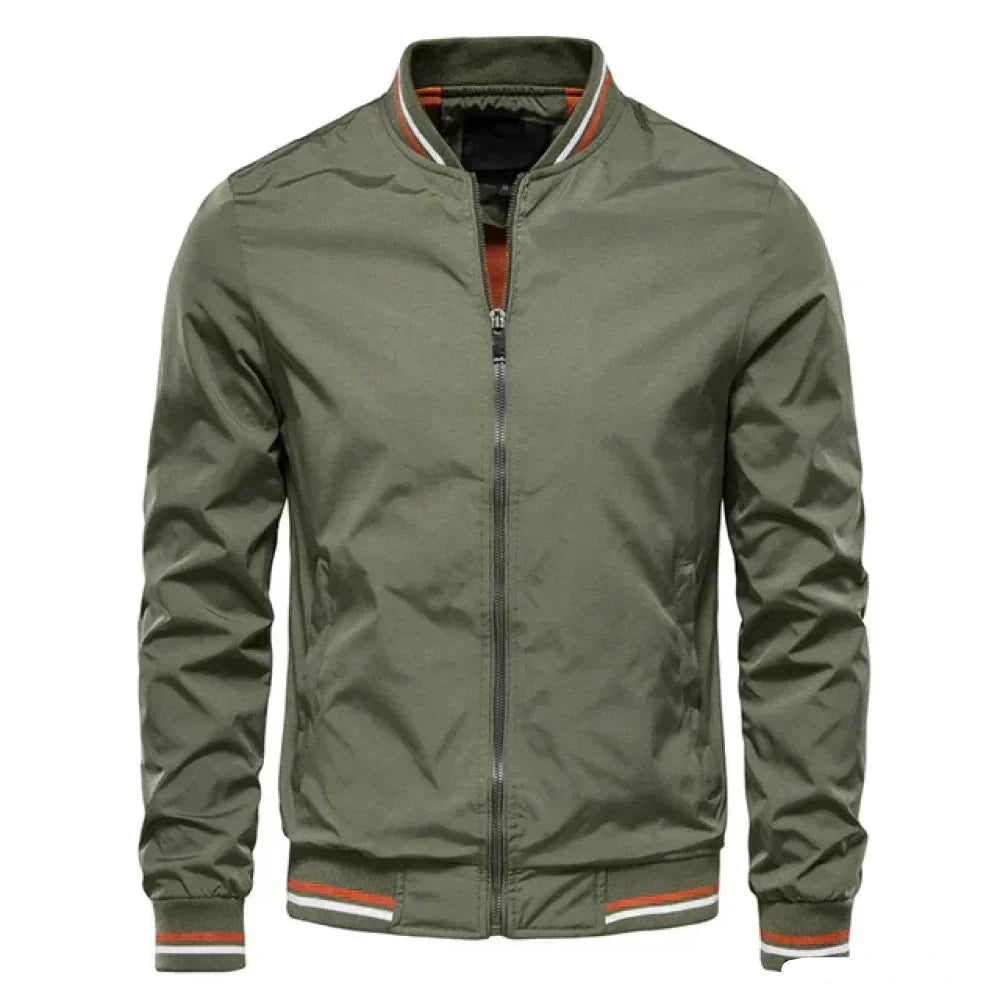 Men's Lightweight Bomber Jacket with Sporty Style