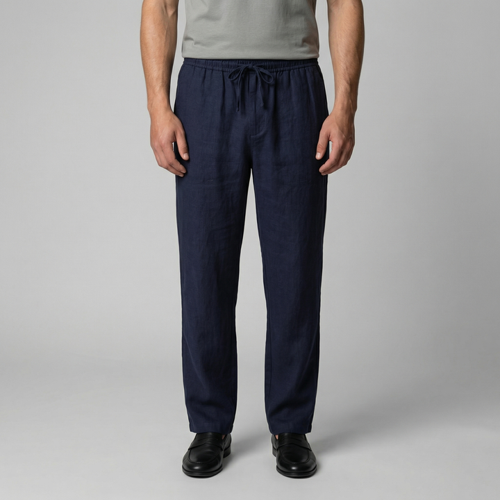 Men's Linen Slim Fit Trousers