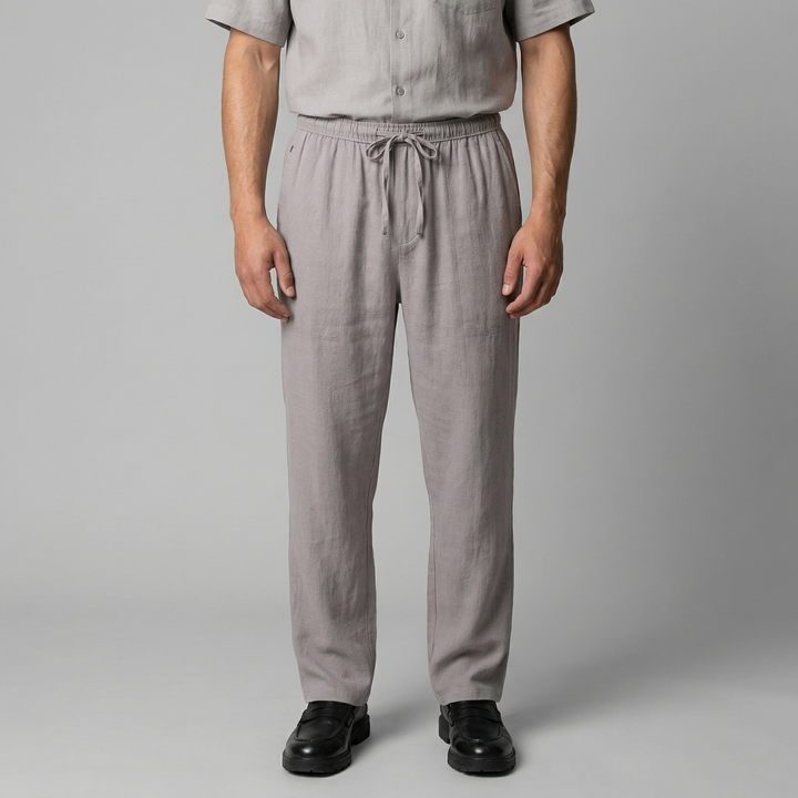 Men's Linen Slim Fit Trousers